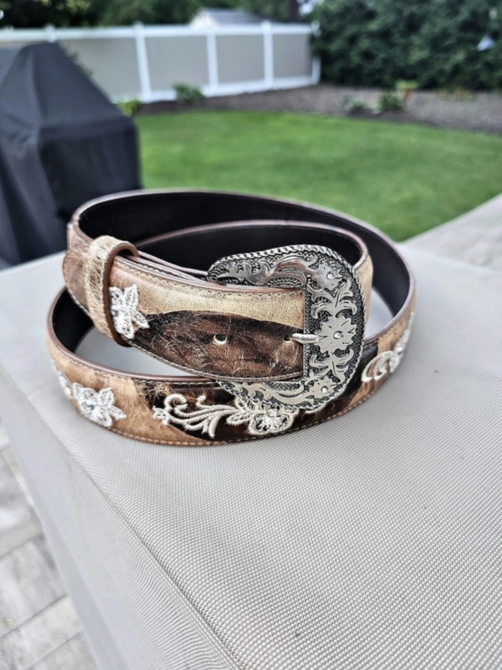Shyanne Western Embroidered Leather 
Belt XXL
